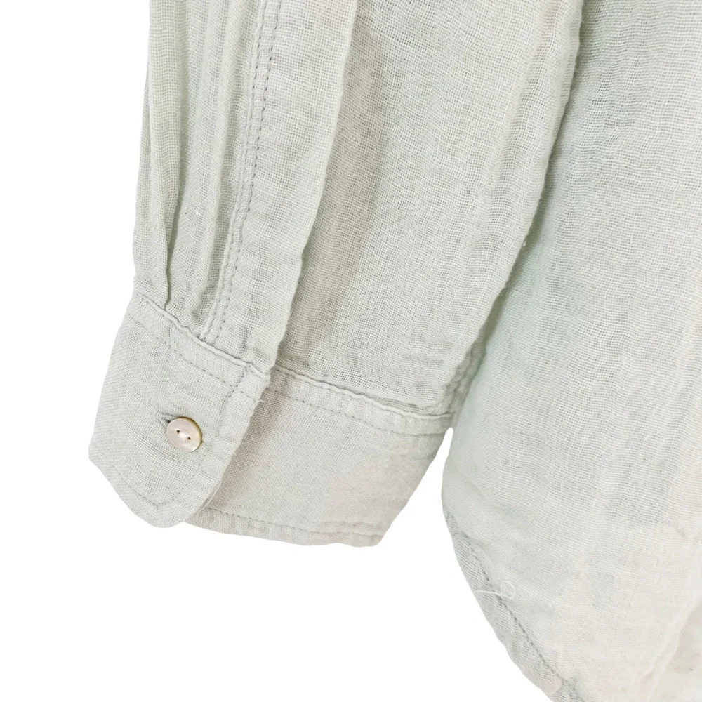 Rails Ellis Cotton Gauze Shirt in Willow XS NWT_8
